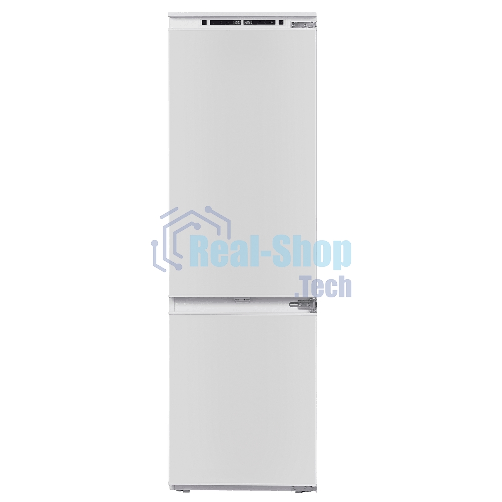 Встраиваемый холодильник Maunfeld MBF177NFFWGR Inverter белый двухкамерный 194/57 л морозилка снизу, NoFrost