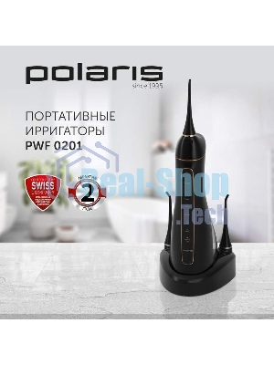 Ирригатор Polaris PWF 0201 портатив. импульсн. 5насад. черный