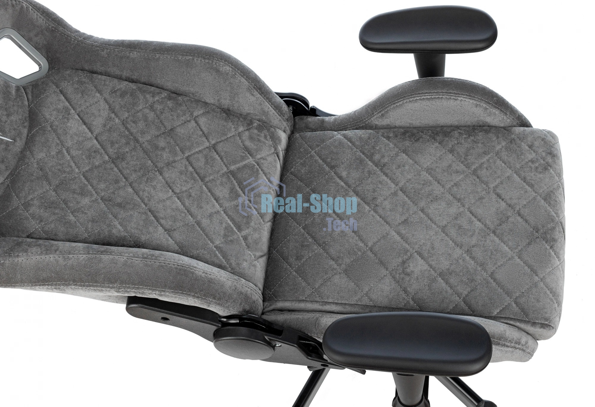 Кресло игровое Knight Outrider серый Light-19 крестов. металл