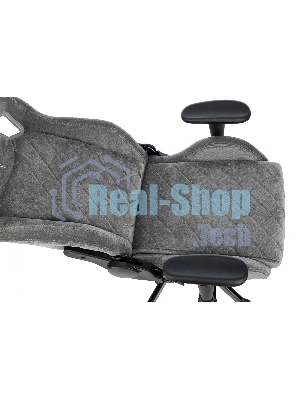 Кресло Knight Outrider серый, ткань, 120 кг, механизм качания