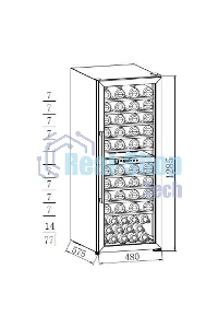 Винный холодильник Weissgauff WWC-77 DB DualZone черный