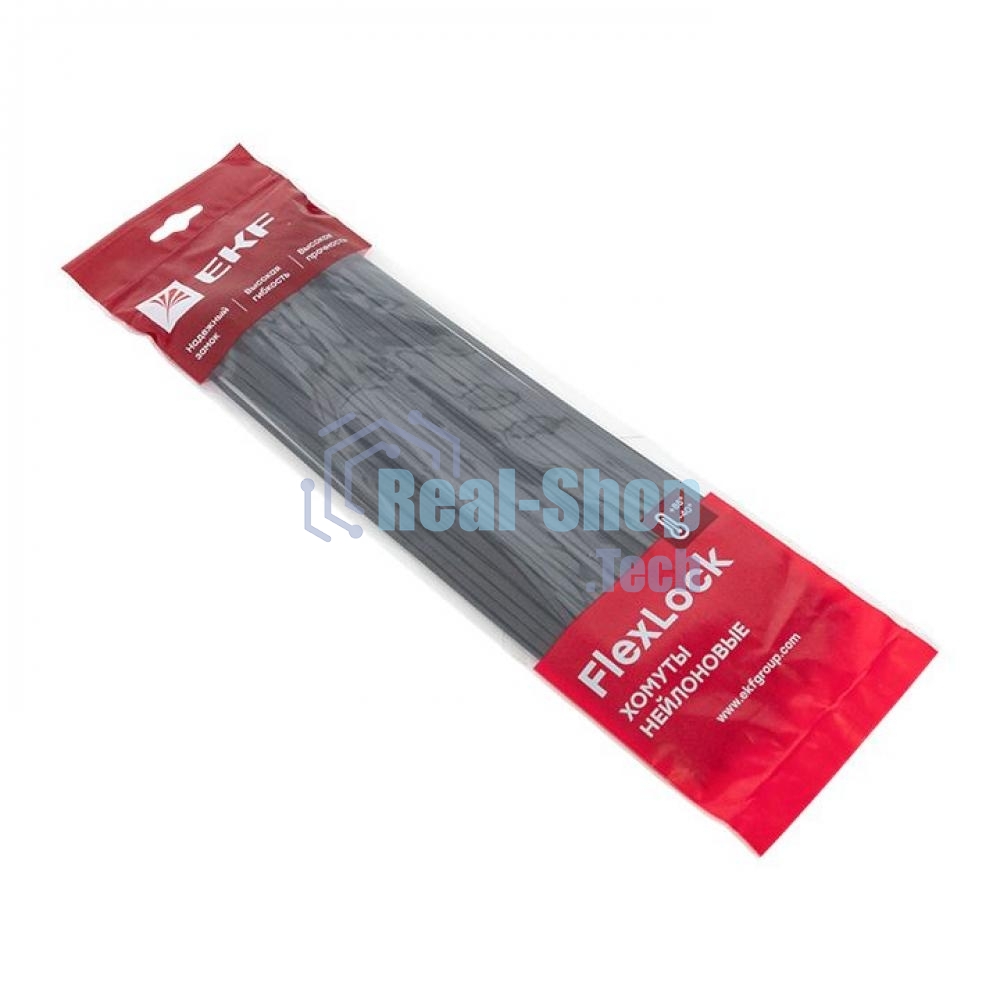 Хомут P6.6 3.6х300 FlexLock стандартный черный (уп. 100 шт) PROxima EKF plc-fl-ctsb-3.6x300