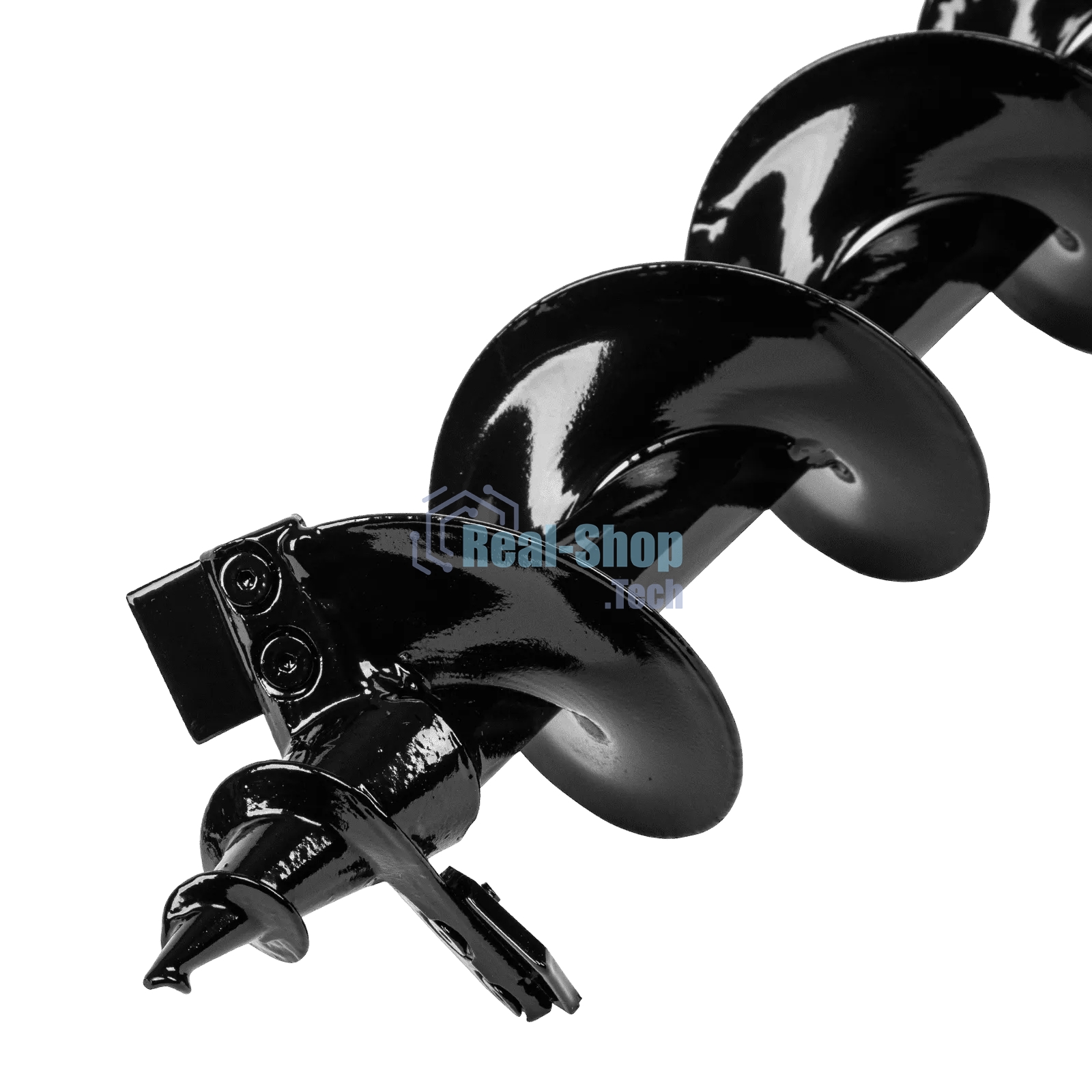 Шнек для грунта Denzel ER-100, диаметр 100 мм, длина 800 мм, соединение 20 мм, съемный нож