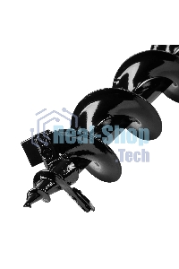 Шнек для грунта Denzel ER-100, диаметр 100 мм, длина 800 мм, соединение 20 мм, съемный нож