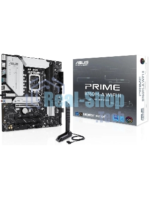 Материнская плата Asus PRIME B760M-A WIFI II Soc-1700 Intel B760 4xDDR5 mATX AC`97 8ch(7.1) 2.5Gg RAID+HDMI+DP