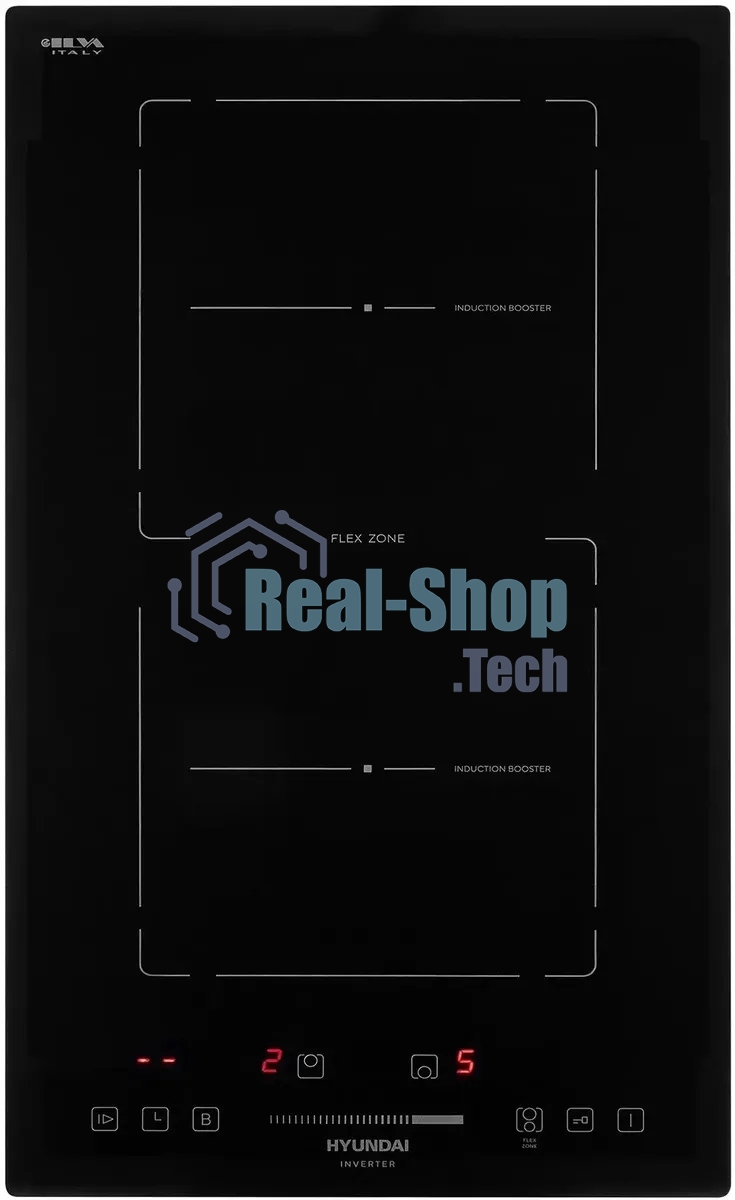 Индукционная варочная панель Hyundai HHI 3755 BG независимая, черный
