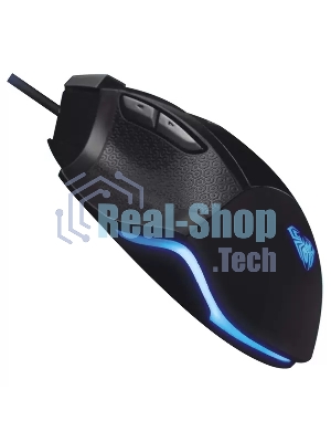 Мышь проводная AULA S12 черный, 2400 dpi, USB, кнопки - 7