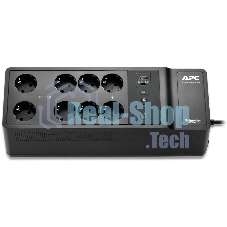Источник бесперебойного питания APC Back-UPS ES 850VA/520W, 230V, 8 Schuko (2 Surge & 6 batt.), USB, USB charge(type A,C), Data/DSL protect.,(BE700G-RS, BE850G2-GR analogue), 1 year warranty