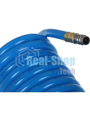 Пневматическое оборудование FUBAG Шланг спиральный с фитингами [170306] рапид полиуретан 15 бар 8х12мм 15м