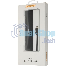 USB-концентратор Digma HUB-7U2.0-UC-B, USB-C, USB 2.0 7 портов, USB