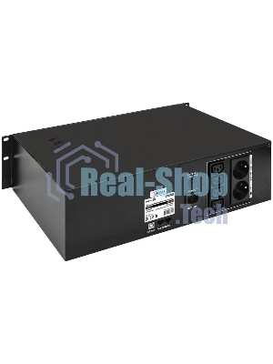 Источник бесперебойного питания ExeGate ServerRM UNL-1500.LCD.AVR.2SH.4C13.RJ.USB.3U / 1500 ВА / 900 Вт / 4 x IEC 320 C13, 2 x CEE 7 (евророзетка)