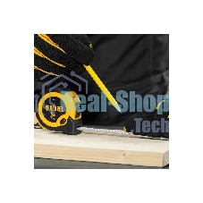 Рулетка Denzel 5м х 19мм, двухкомп. корпус, кнопка-пауза