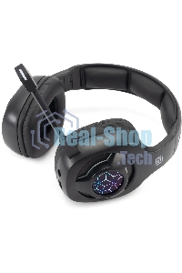 Гарнитура беспроводная/проводная с микрофоном Оклик HS-L575G черный накладные BT оголовье (1895253)