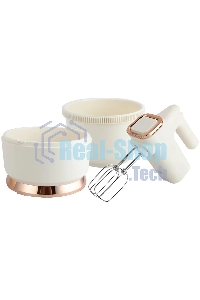 Миксер с чашей Centek CT-1129 бежевый/золотой хром, 800 Вт