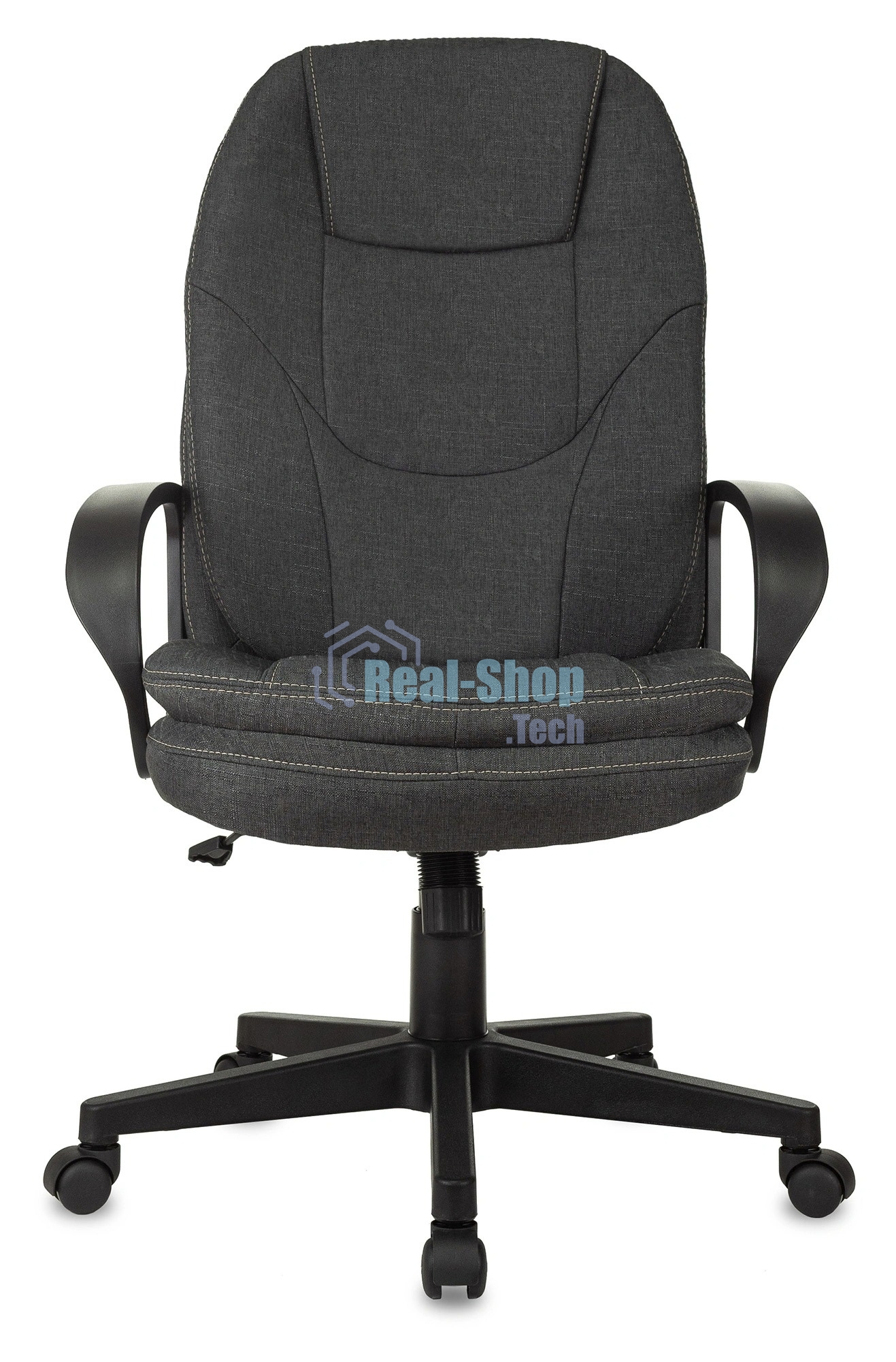 Кресло руководителя Бюрократ CH-868LT Bahama серый, крестовина пластик