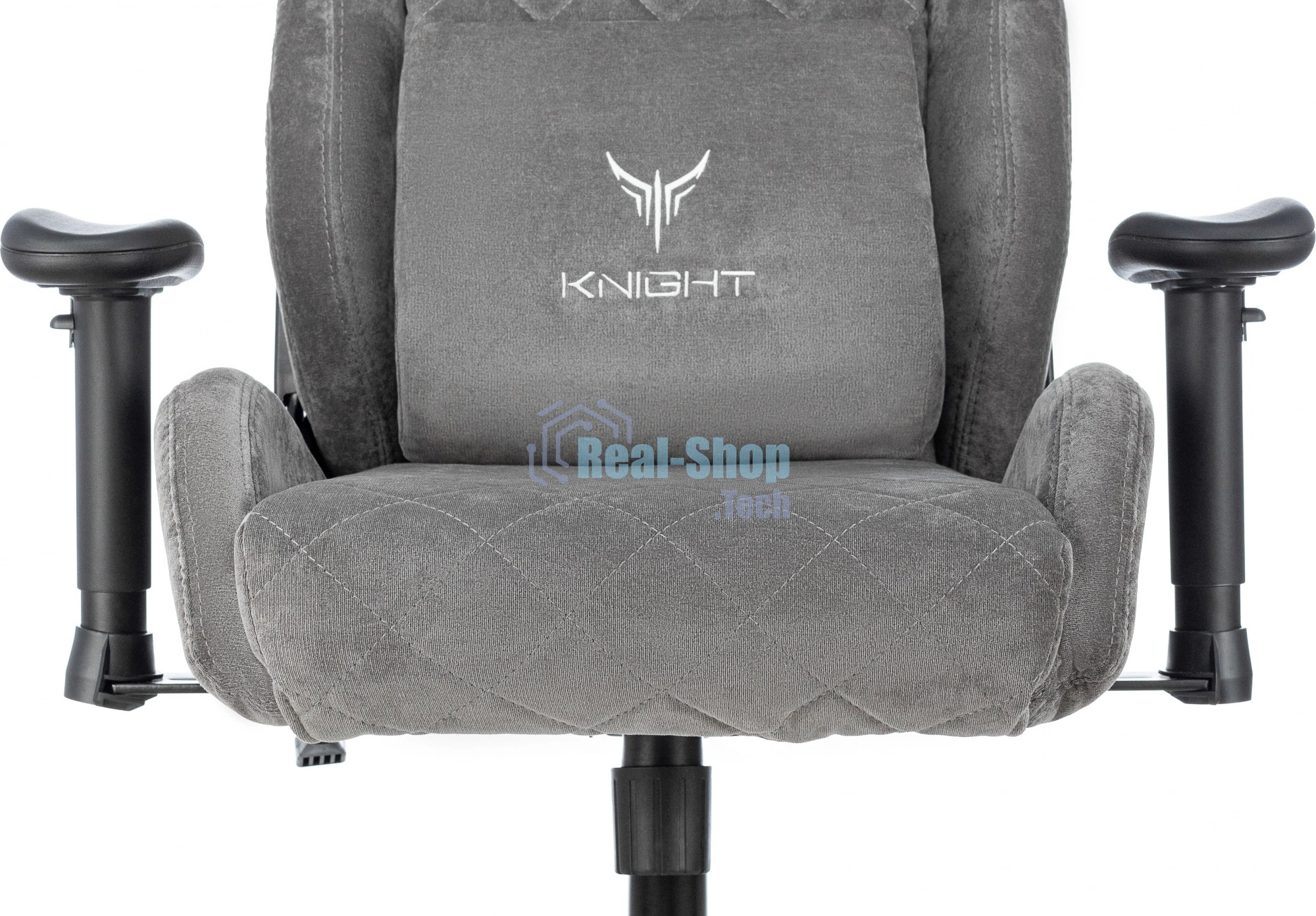 Кресло игровое Knight Outrider серый Light-19 крестов. металл