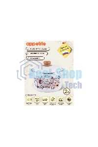 Кастрюля Appetite 1RD161М Roses эмалированная сталь 2 л 60070377