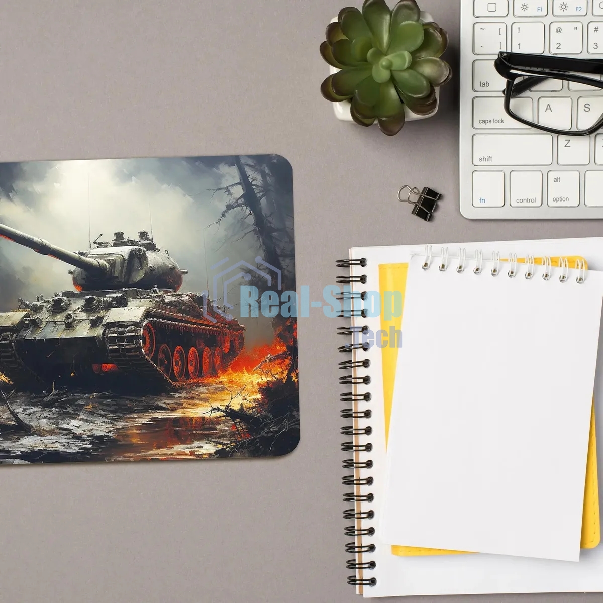 Коврик для мыши Cactus CS-MP-D04S Tank 250x200x3мм