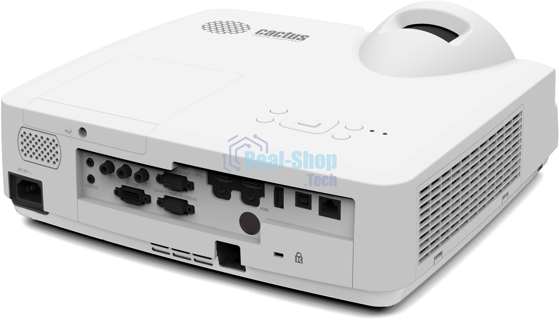 Проектор Cactus Bright CS-V2.WT 3LCD 4400Lm ANSI (1024x768) 30000:1 ресурс лампы:10000часов 1xUSB typeA 1xUSB typeB 2xHDMI 4кг