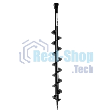 Шнек для грунта Denzel E-80, диаметр 80 мм, длина 800 мм, соединение 20 мм, несъемный нож