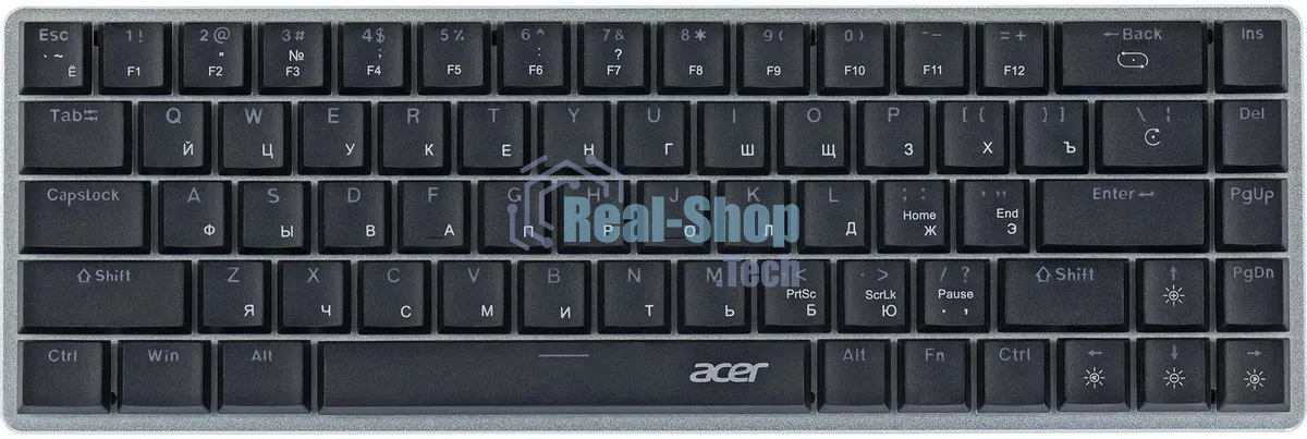 Клавиатура проводная Acer OKW302 (ZL.KBDCC.01C), USB, серебристый