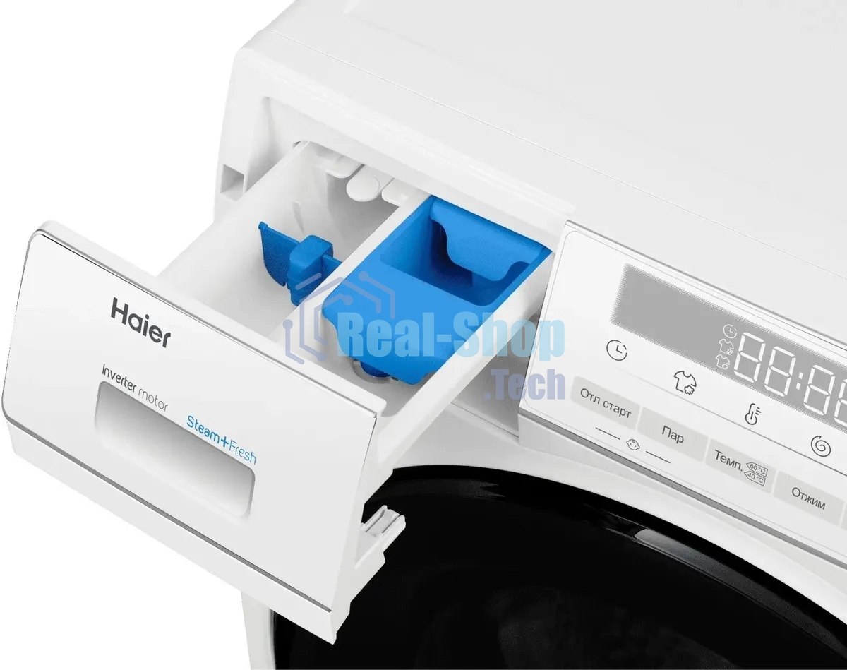 Стиральная машина Haier HWD70-BP14929B белый, загрузка фронтальная, 7 кг, 4 кг - сушка, 1400 об/мин, класс: B