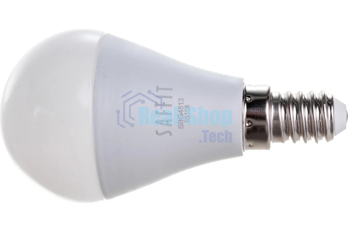 Лампа светодиодная SAFFIT SBG4513 (55158) 13Вт Е14 белый матовый шар