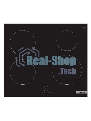 Индукционная варочная панель Bosch Serie 4 PUE611BB5E, индукционные, независимая, черный