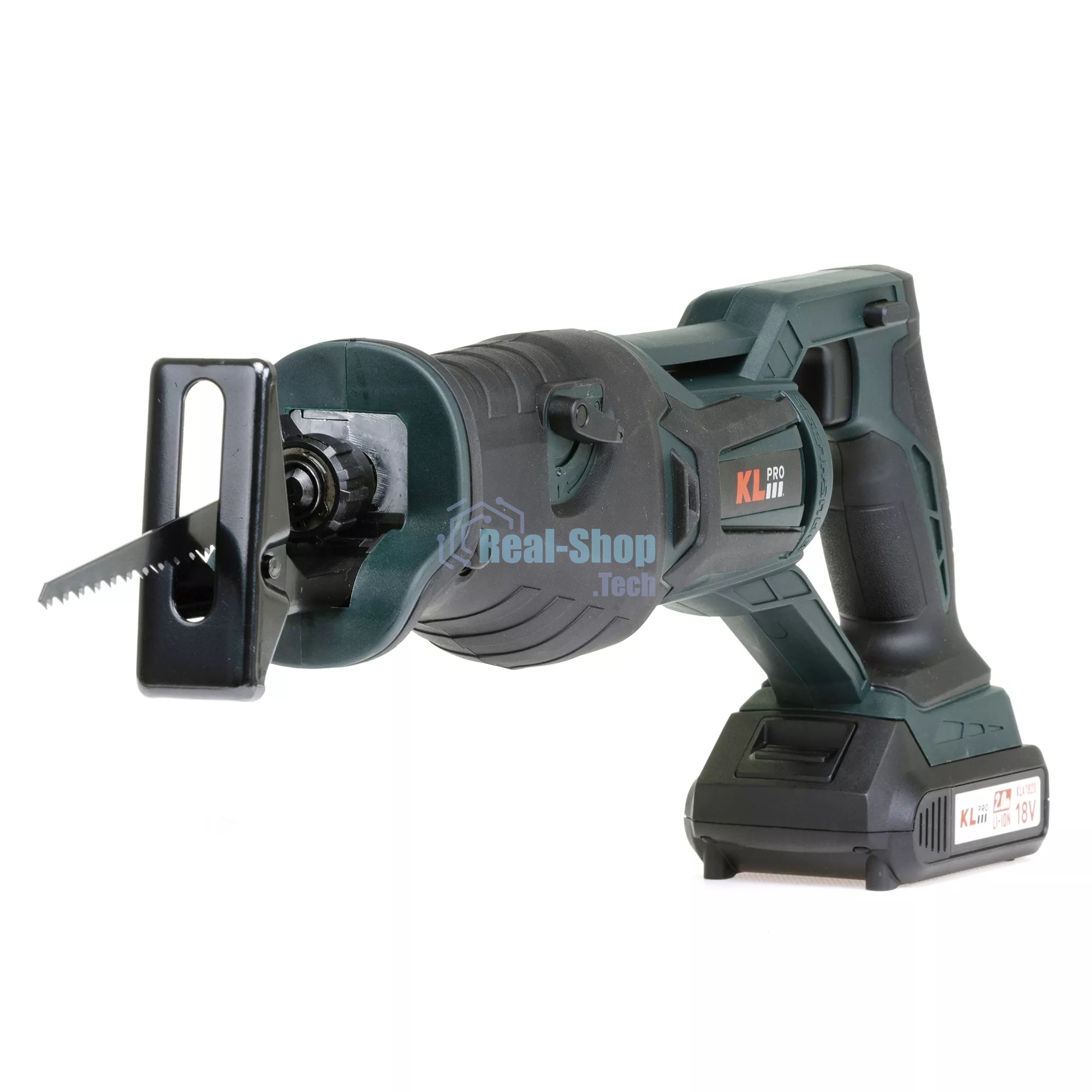 Профессиональная пила сабельная бесщеточная KLPRO KLTKT18B-20 (18 В, Li-ion-2шт, 2.0А·ч, полотна дерево/металл, ЗУ, сумка)