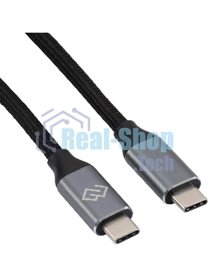 Кабель Digma D-Type-C-USB3.2-3m D-TYPE-C-USB3.2-100W-4K-3M 3м черный