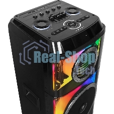 Колонка портативная Ural 203 черный 2000W 1.1 BT/3.5Jack/USB-C 15м 9000mAh