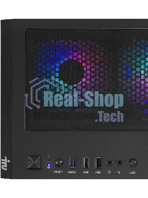 Компьютер IRU Tactio 510B7GP TWR i7 14700F (2.1) 64Gb SSD1Tb RTX5070 12Gb FreeDOS GbitEth 750W черный (RUS) (2146245)