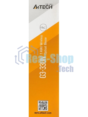 Мышь беспроводная A4Tech G3-330N черный, 1200 dpi, радиоканал, USB, кнопки - 3