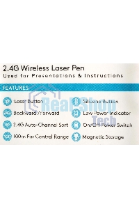 Презентер беспроводной A4Tech LP15 черный, радиоканал, USB, кнопки - 3