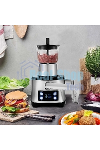 Кухонный комбайн Kitfort KT-1395 800Вт серебристый/черный