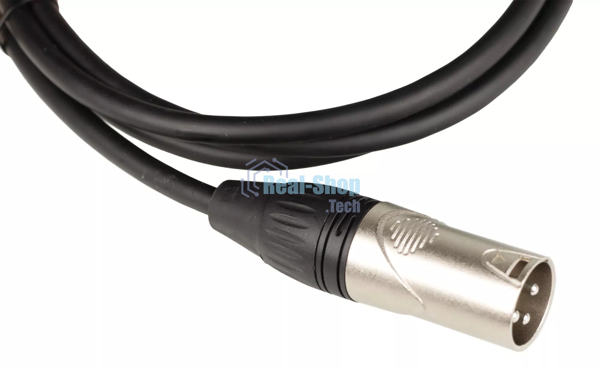 Кабель микрофонный FORCE FMC-05/1.5XLR (M) - XLR (F), высококачественный балансный, малошумящий с проводниками из безкислородной меди OFC, диаметр 6 мм, профессиональные металлические разъемы, длина 1,5 м, цвет черный