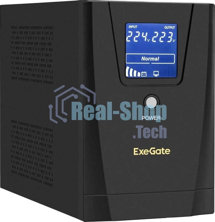 Источник бесперебойного питания ExeGate SpecialPro Smart LLB-1600.LCD.AVR.2SH.3C13 / 1600 ВА / 950 Вт / 3 x IEC 320 C13, 2 x CEE 7 (евророзетка)