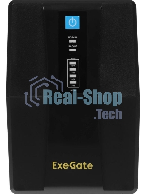 Источник бесперебойного питания ExeGate Power Back BNB-800.LED.AVR.4C13 / 800 ВА / 480 Вт / 4 x IEC 320 C13