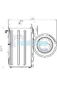 Стиральная машина Atlant СМА 80С1214-C-01 белый, загрузка фронтальная 8 кг, 1200 об/мин., класс: А+++