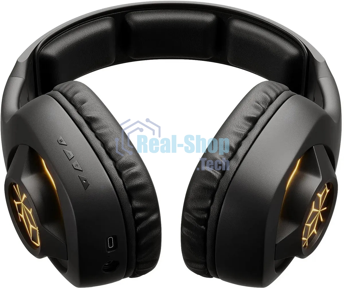 Гарнитура беспроводная/проводная с микрофоном Оклик HS-L575G черный накладные BT оголовье (1895253)