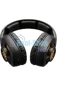 Гарнитура беспроводная/проводная с микрофоном Оклик HS-L575G черный накладные BT оголовье (1895253)