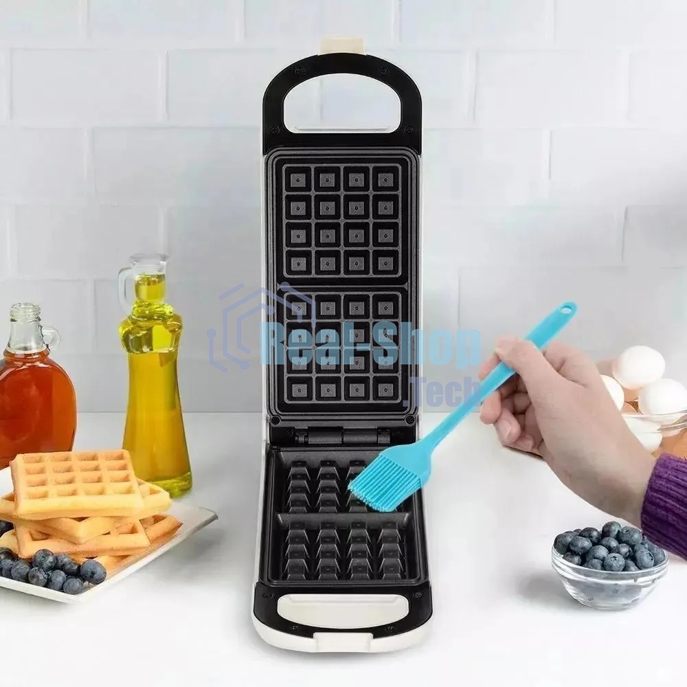 Вафельница Kitfort КТ-1690 700Вт черный/белый