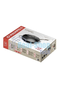 Глубокая сковорода Maunfeld HOWARD MDP30LCL15 из облегченного чугуна со стеклянной крышкой, 30 см