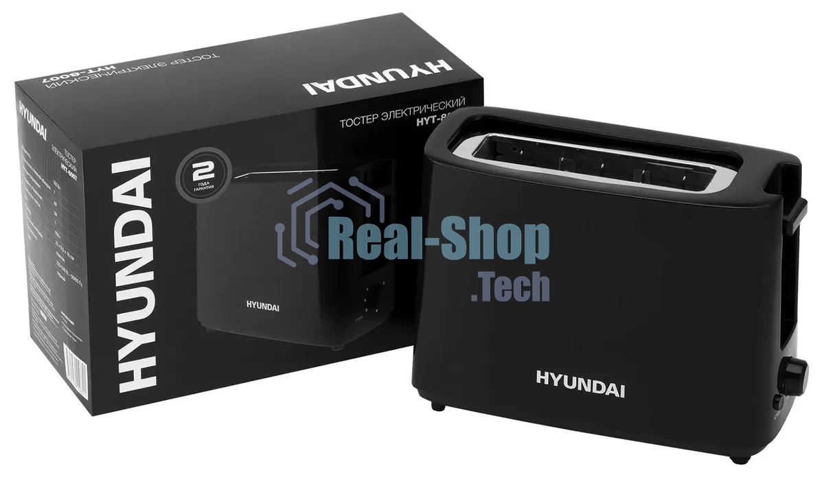 Тостер Hyundai HYT-8007 500Вт черный