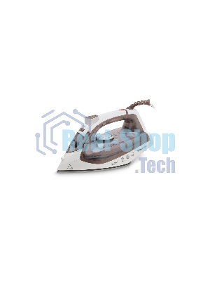Утюг Maxwell MW-3047 белый/коричневый, 2400 Вт, 30 г/мин, 120 г/мин, 260 мл