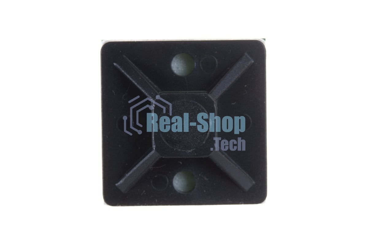 Площадка самоклеящаяся Rexant 20х20 мм, черная (10 шт/уп)