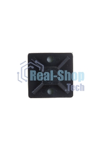 Площадка самоклеящаяся Rexant 20х20 мм, черная (10 шт/уп)