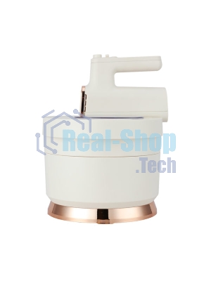 Миксер с чашей Centek CT-1129 бежевый/золотой хром, 800 Вт