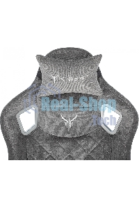 Кресло игровое Knight Outrider серый Light-19 крестов. металл