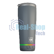 Термокружка с портативной колонкой SOUNDMAX SM-TC001(серый)